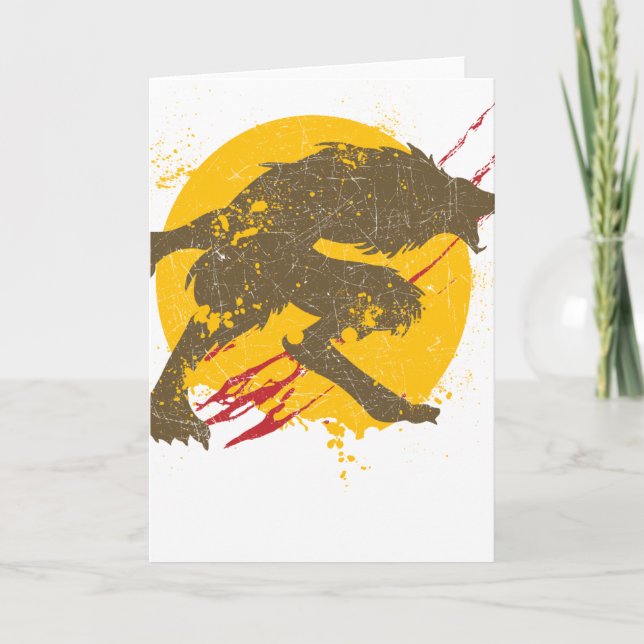The Werewolf Greeting Card (Front)