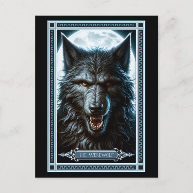 The Werewolf Tarot Card (Front)