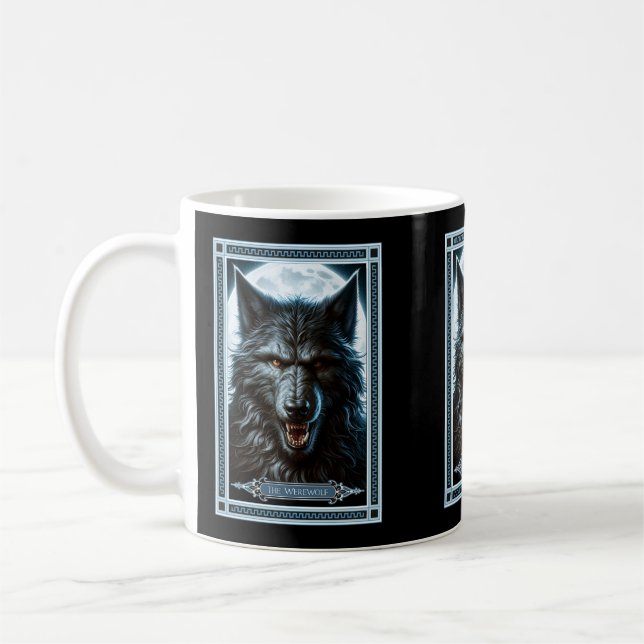The Werewolf Tarot Card Coffee Mug (Left)