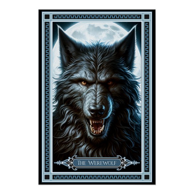 The Werewolf Tarot Card Poster (Front)