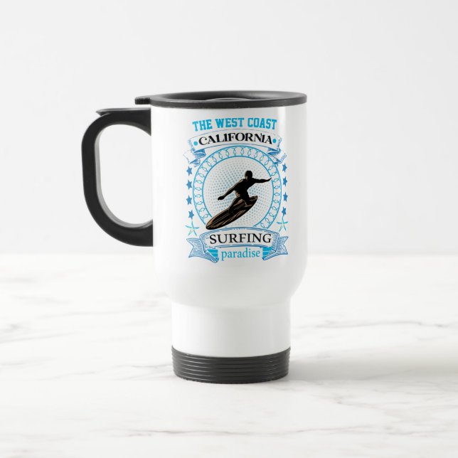 The West Coast. California Paradise Travel Mug (Left)