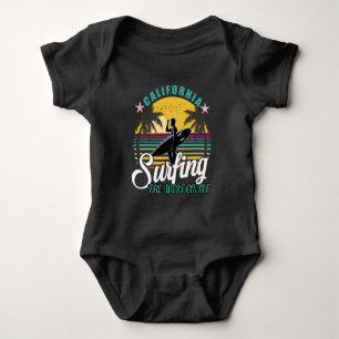The West Coast - California Surfing Baby Bodysuit