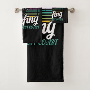 The West Coast - California Surfing Bath Towel Set