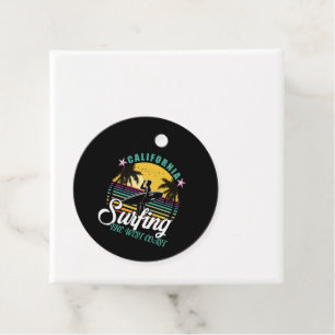 The West Coast - California Surfing Favor Tags