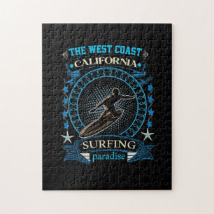 The West Coast California Surfing Jigsaw Puzzle