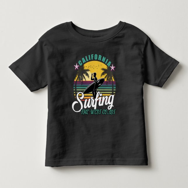The West Coast - California Surfing Toddler T-shir Toddler T-shirt (Front)