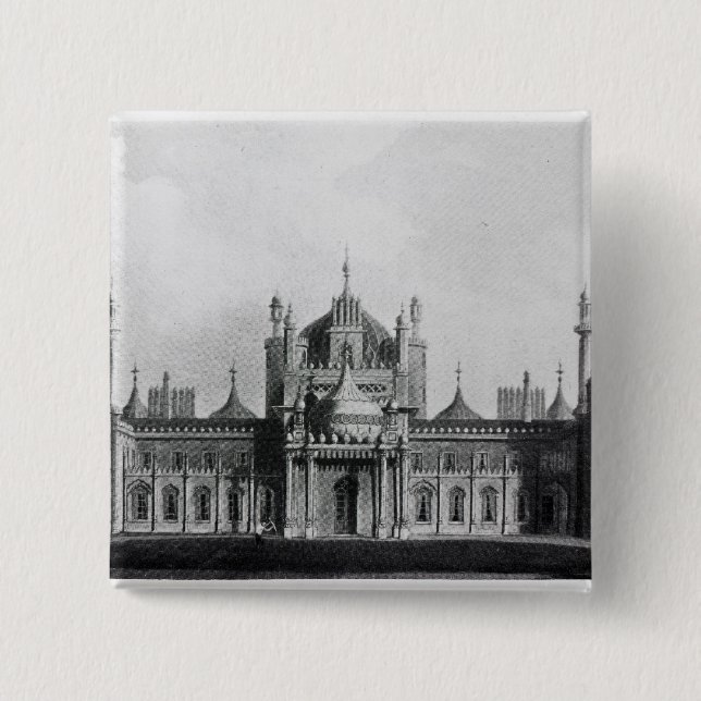 The West Front of the Brighton Pavilion Button (Front)