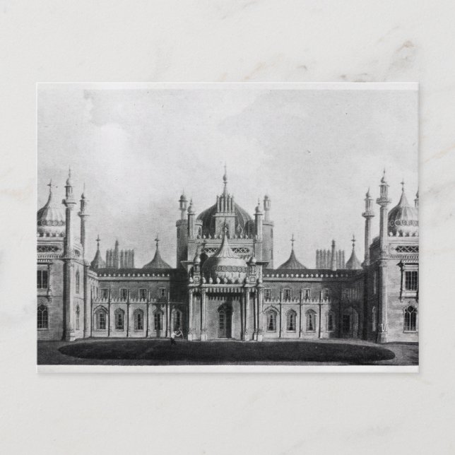 The West Front of the Brighton Pavilion Postcard (Front)