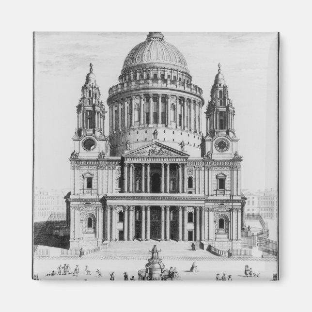 The West Prospect of St. Paul's Cathedral Magnet (Front)