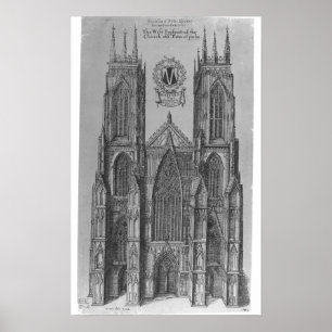 The West Prospect of the Church of St. Peter Poster