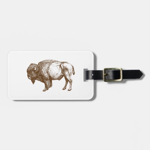 THE WESTERN BUFFALO LUGGAGE TAG