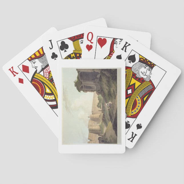 The Western Entrance of Shere Shah's Fort, Delhi, Poker Cards (Back)
