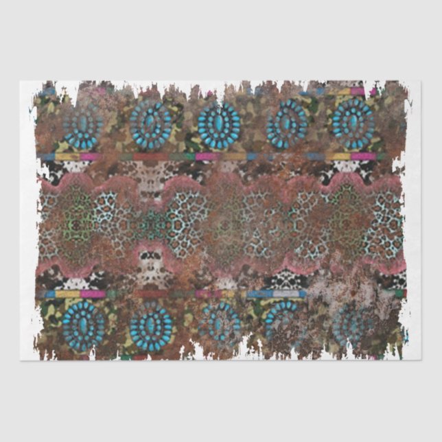 The Western Series Design 22 Tissue Paper (Front)