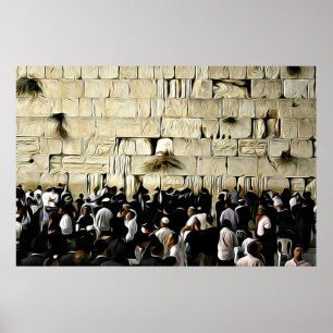 The Western Wall in Jerusalem Poster