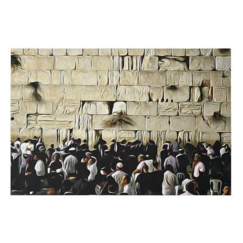 The Western Wall Jerusalem Jewish Canvas Art