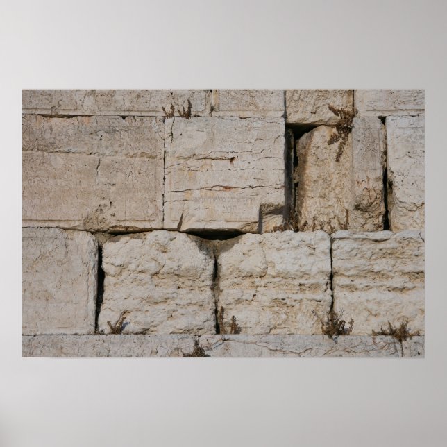 The Western Wall, Jerusalem Poster (Front)