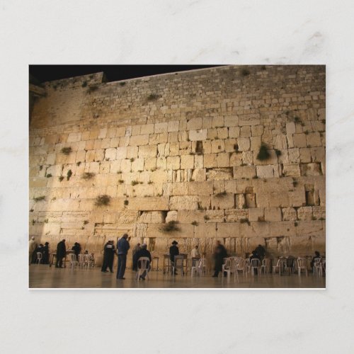 The Western Wall Kotel Jerusalem Postcard