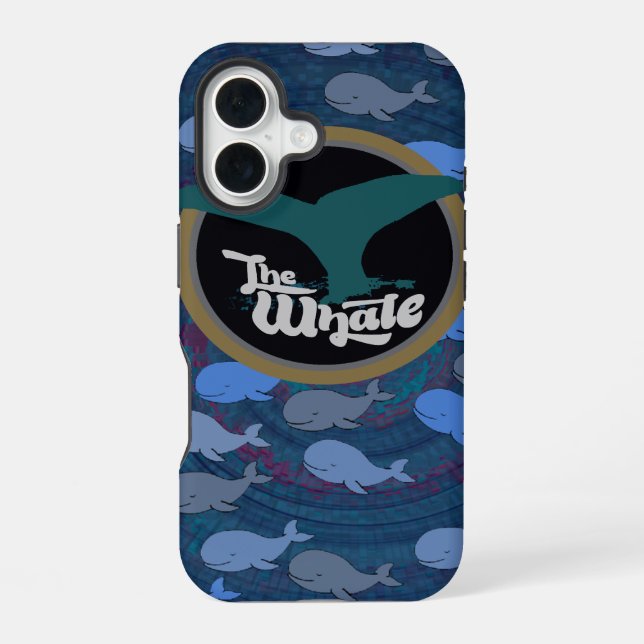the whale awesome pattern iphone case (Back)