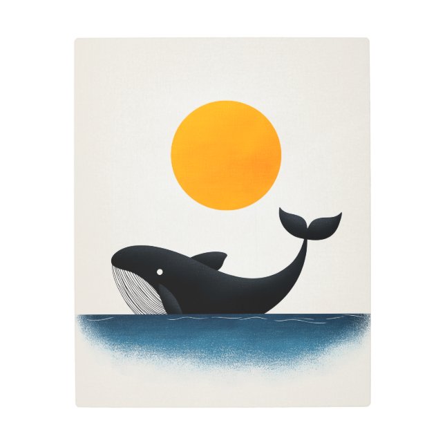 The Whale Metal Print (Front)