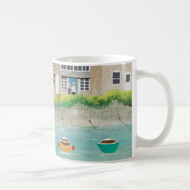 The Wharf at Mousehole Coffee Mug (Right)