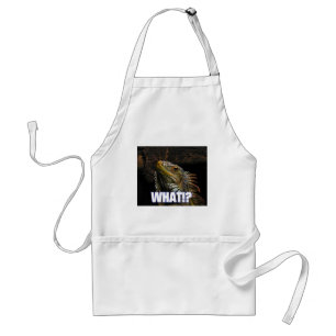 The What!? Iguana Adult Apron