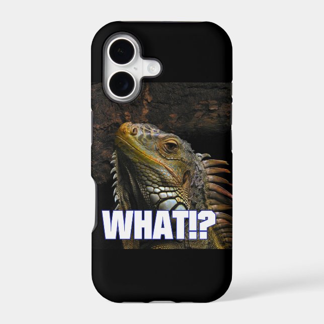 The What!? Iguana Case-Mate iPhone Case (Back)