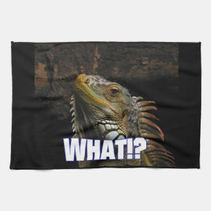 The What!? Iguana Kitchen Towel