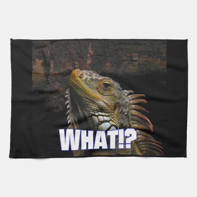 The What!? Iguana Kitchen Towel (Horizontal)