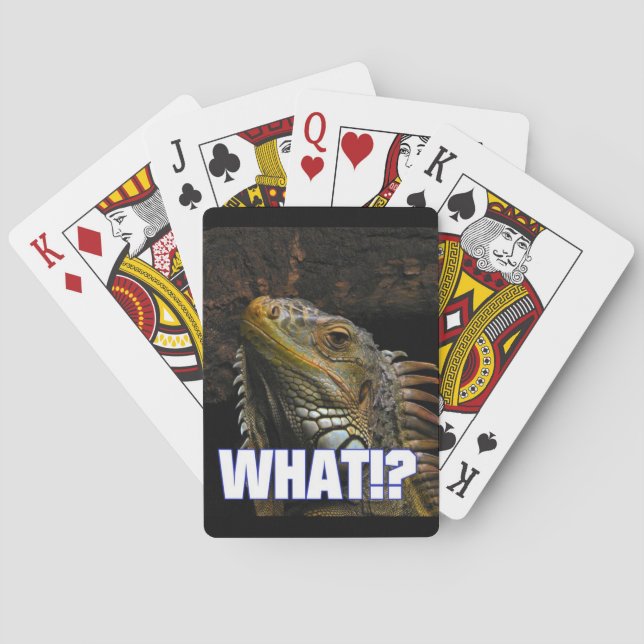 The What!? Iguana Poker Cards (Back)