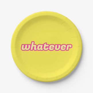 The 'Whatever' Art Paper Plates