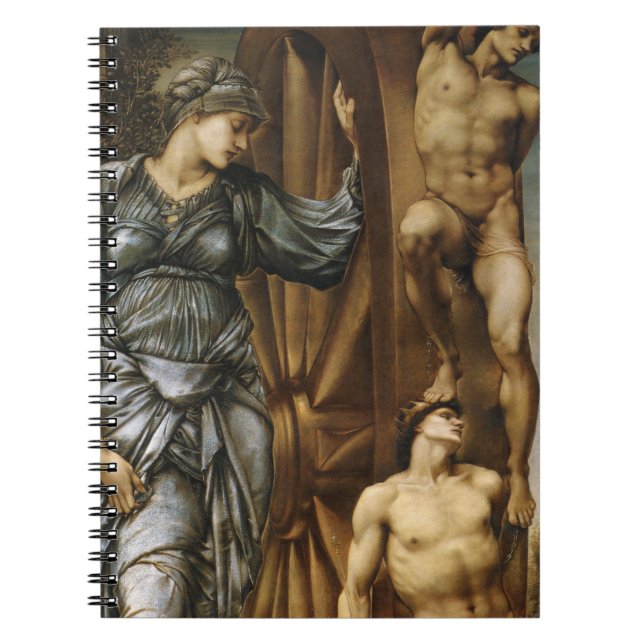 The Wheel of Fortune (by Edward Burne-Jones) Notebook (Front)