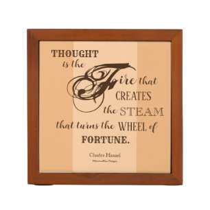The Wheel of Fortune-Charles Haanel Desk Organizer