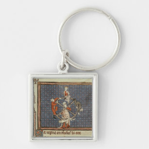 The Wheel of Fortune, from Ovide Moralise Keychain
