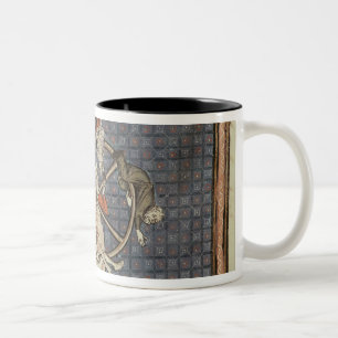 The Wheel of Fortune, from Ovide Moralise Two-Tone Coffee Mug