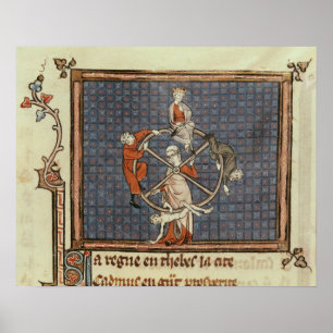 The Wheel of Fortune, from Ovide Moralize Poster