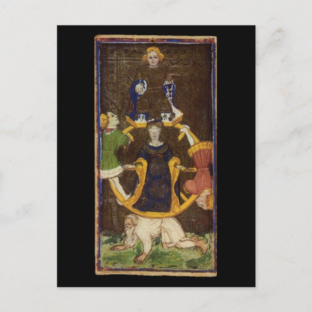 The Wheel of Fortune Tarot Card (Front)