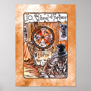 The Wheel of Fortune Tarot Card Poster