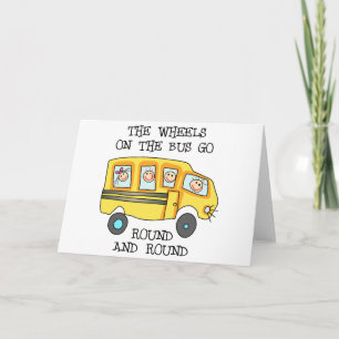 The Wheels On the Bus Card