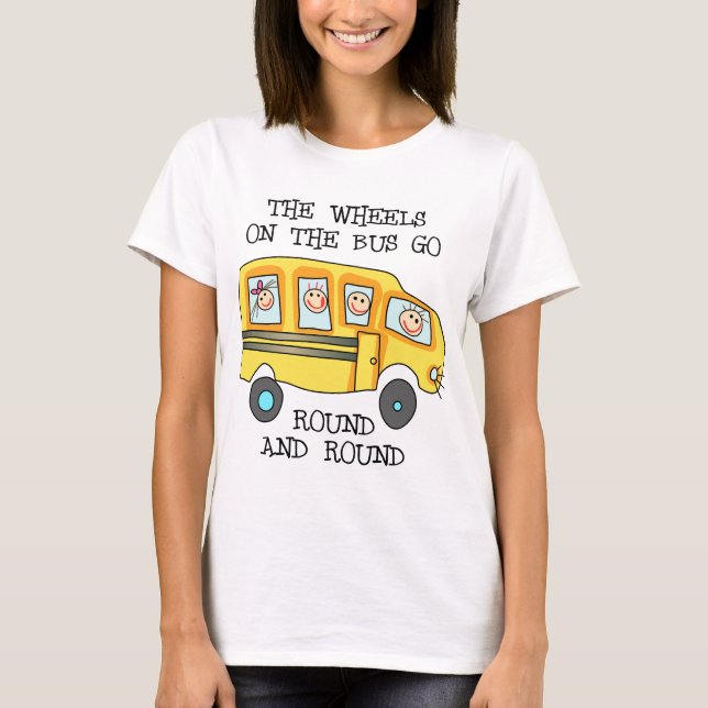 The Wheels On the Bus T-Shirt (Front)