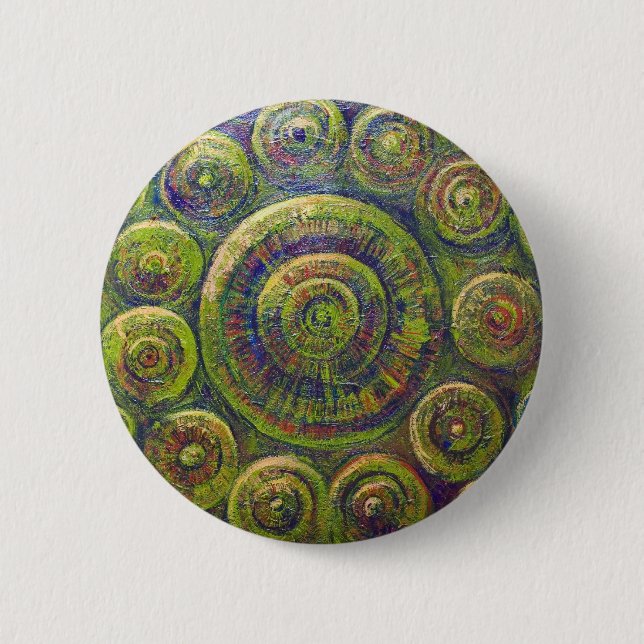 The Wheels (religious geometric symbolism) Button (Front)