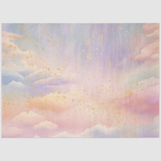 The Whimsical Pastel Cloud Series Design 5 Tissue Paper (Front)