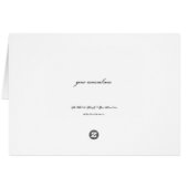 The Whirl In Butterfly Card (Back Horizontal)