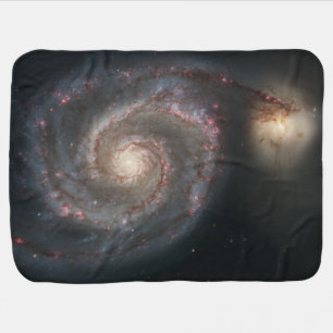 The Whirlpool Galaxy M51 & Companion in Space Baby Blanket