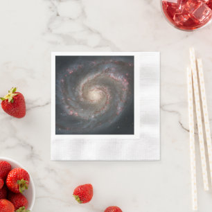 The Whirlpool Galaxy M51 & Companion in Space Napkins