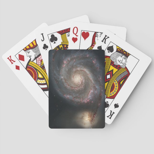 The Whirlpool Galaxy M51 & Companion in Space Poker Cards (Back)