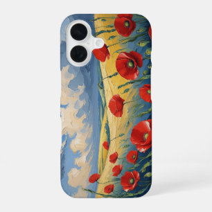 The Whisper of the Wind in the Poppies iPhone 16 Case