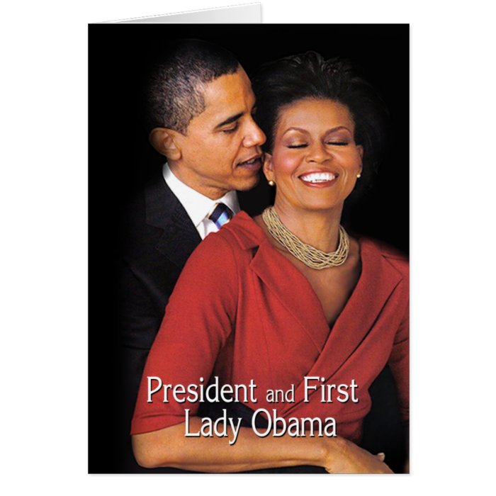 The Whisper (President & First Lady Obama) Greeting Cards