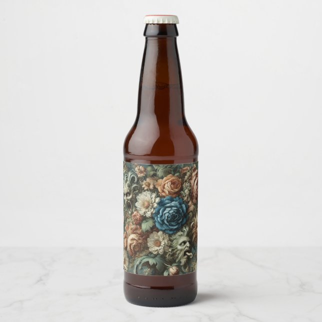 The Whisper that Sharpened the Knife – Gothic Beer Bottle Label (Front)