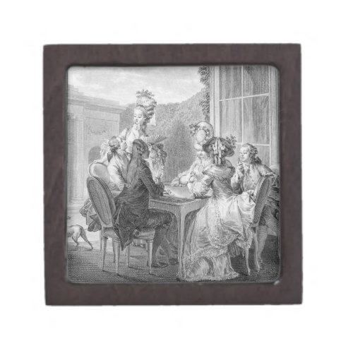 The Whist Party 1783 engraved by Jean Dambrun 1 Gift Box