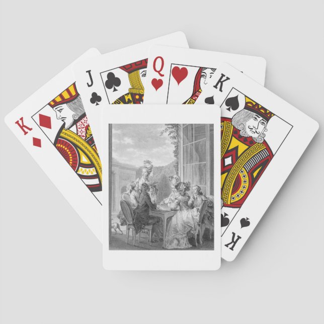 The Whist Party, 1783, engraved by Jean Dambrun (1 Poker Cards (Back)